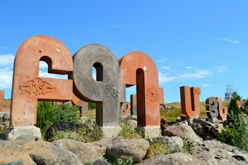 Armenian alphabet monument